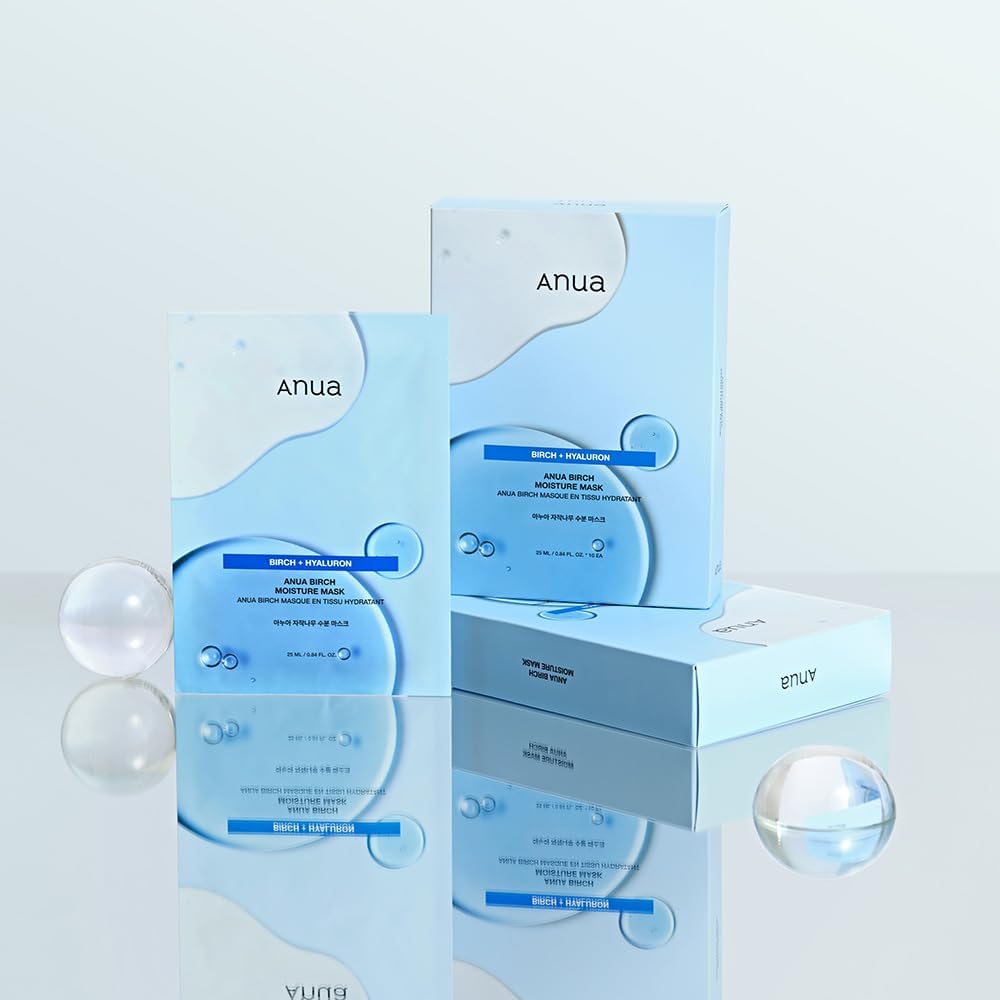 ANUA Birch Moisturising Mask Pack (10 Sheets)