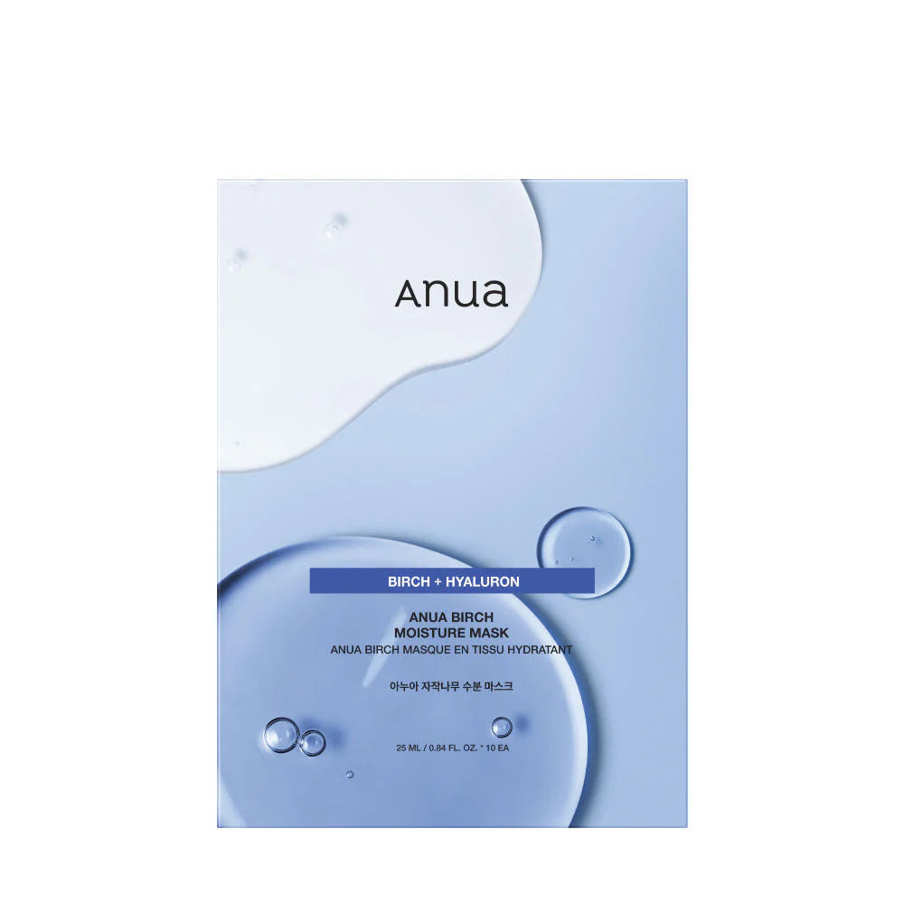 ANUA Birch Moisturising Mask Pack (10 Sheets)