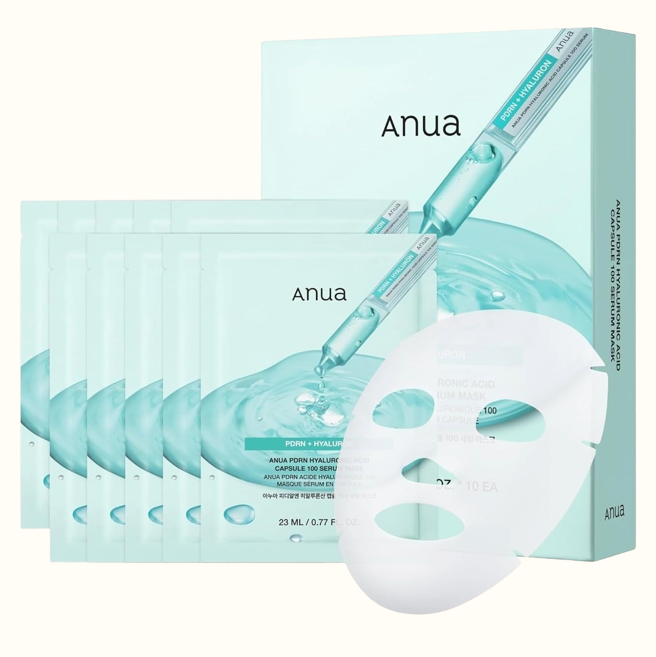 Anua PDRN Hyaluronic Acid Capsule 100 Serum Mask (10 sheets)