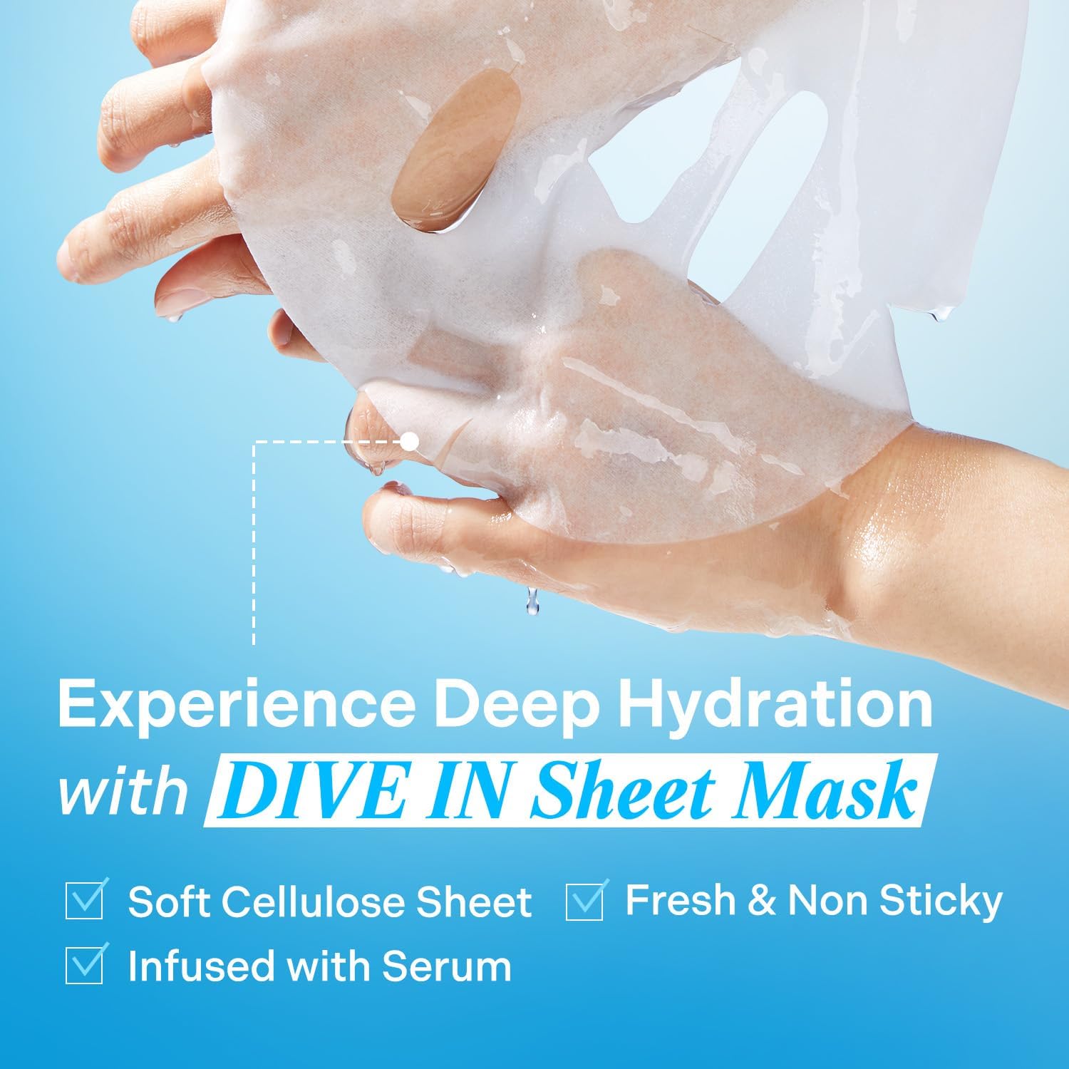 Torriden DIVE IN Hyaluronic Acid Facial Mask (10 sheets)