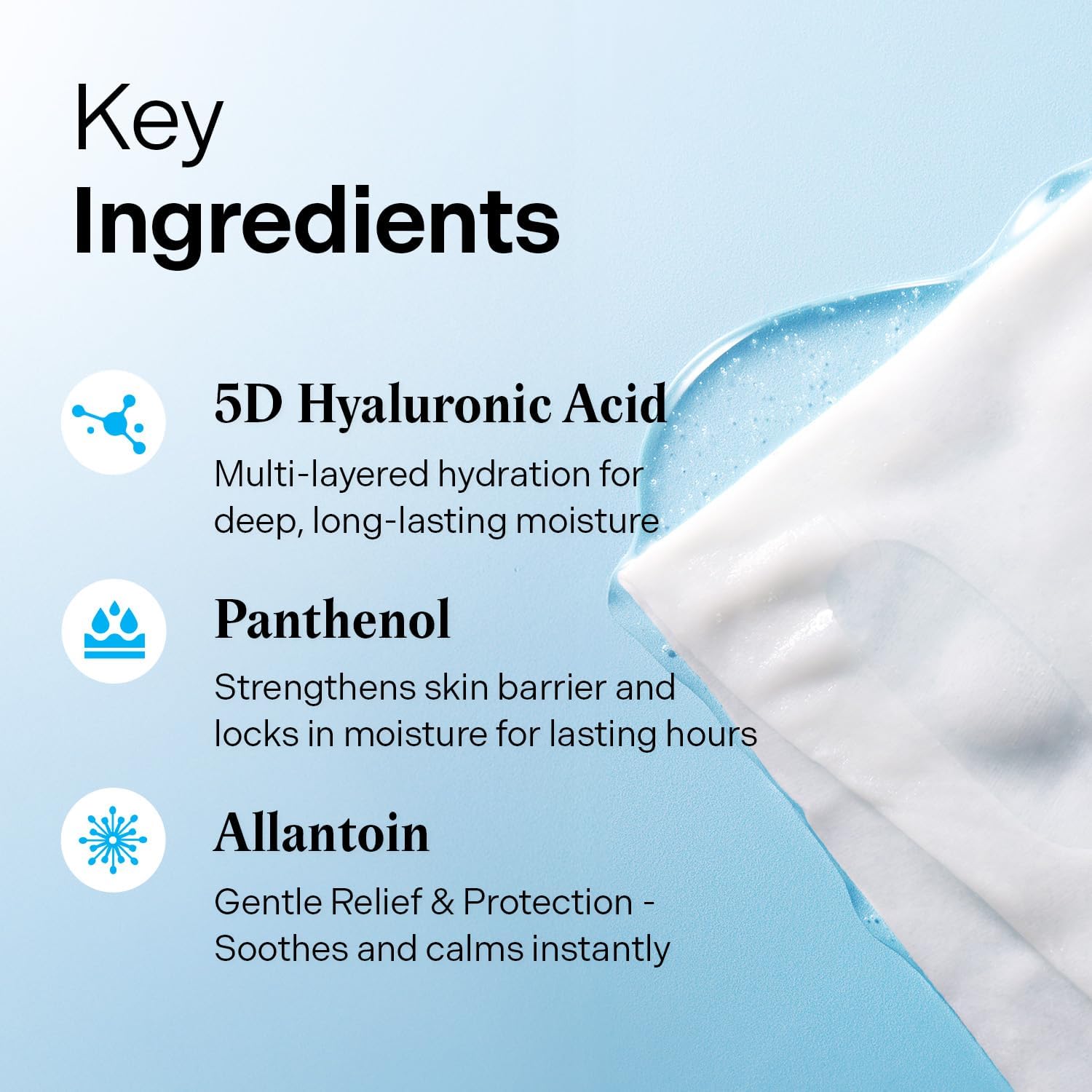Torriden DIVE IN Hyaluronic Acid Facial Mask (10 sheets)
